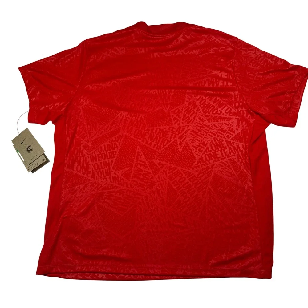 Nike USWNT US Soccer Training Jersey Red One‎ Nation One Team DH0830-600 XL NWT